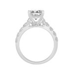 14K WHITE GOLD 3.00CT ROUND/RADIANT DIAMOND LADIES RING (CENTER STONE RADIANT DIAMOND 3CT) - Image 2