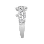 14K WHITE GOLD 3/4CT ROUND DIAMOND LADIES BAND - Image 3
