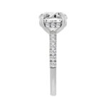 14K WHITE GOLD 4 3/4CT ROUND DIAMOND LADIES RING (CENTER STONE ROUND DIAMOND 4.00CT) - Image 3