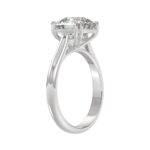 14K WHITE GOLD 5.00CT CUSHION DIAMOND LADIES RING (CENTER STONE CUSHION DIAMOND 5CT) - Image 3