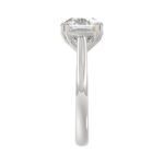 14K WHITE GOLD 5.00CT CUSHION DIAMOND LADIES RING (CENTER STONE CUSHION DIAMOND 5CT) - Image 4