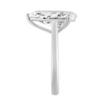 14K WHITE GOLD 5.00CT PEAR DIAMOND LADIES RING (CENTER STONE PEAR DIAMOND 5CT) - Image 3