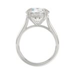 14K WHITE GOLD 5.00CT ROUND DIAMOND LADIES RING (CENTER STONE ROUND DIAMOND 5CT) - Image 2