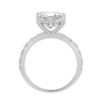 14K WHITE GOLD 6.00CT ROUND/RADIANT DIAMOND LADIES RING (CENTER STONE RADIANT DIAMOND 5CT) - Image 3