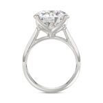 14K WHITE GOLD 8.00CT ROUND DIAMOND LADIES RING - Image 2