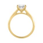 14K YELLOW GOLD 1 1/2CT CUSHION DIAMOND LADIES RING - Image 2