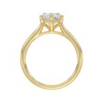 14K YELLOW GOLD 1 1/2CT MARQUISE DIAMOND SOLITAIRE RING - Image 2