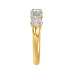 14K YELLOW GOLD 1 1/2CT OVAL DIAMOND LADIES BAND - Image 4