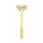 14K YELLOW GOLD 1 1/2CT RADIANT DIAMOND LADIES SOLITAIRE RING - Image 3