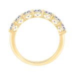 14K YELLOW GOLD 1 1/2CT ROUND DIAMOND LADIES BAND - Image 3