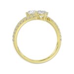 14K YELLOW GOLD 1 1/2CT ROUND DIAMOND LADIES RING (CENTER STONE ROUND DIAMOND 2CT) - Image 2