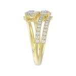 14K YELLOW GOLD 1 1/2CT ROUND DIAMOND LADIES RING (CENTER STONE ROUND DIAMOND 2CT) - Image 3
