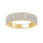 14K YELLOW GOLD 1 1/2CT ROUND/MARQUISE DIAMOND LADIES BAND
