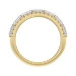 14K YELLOW GOLD 1 1/4CT ROUND/BAGUETTE DIAMOND LADIES BAND - Image 2