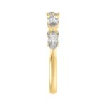 14K YELLOW GOLD 1 1/4CT ROUND/MARQUISE DIAMOND LADIES BAND - Image 3
