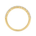 14K YELLOW GOLD 1 1/4CT ROUND/OVAL DIAMOND LADIES BRIDAL SET (CENTER STONE OVAL DIAMOND 3/4CT) - Image 4