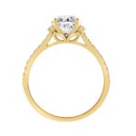 14K YELLOW GOLD 1 3/4CT ROUND/BAGUETTE DIAMOND LADIES RING - Image 2