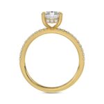 14K YELLOW GOLD 1 3/4CT ROUND/RADIANT DIAMOND LADIES RING (CENTER STONE RADIANT DIAMOND 1 1/2CT) - Image 2