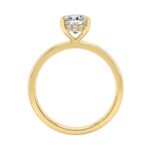 14K YELLOW GOLD 1 5/8CT OVAL/ROUND DIAMOND LADIES RING (CENTER STONE OVAL DIAMOND 1 1/2CT) - Image 2