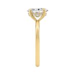 14K YELLOW GOLD 1 5/8CT OVAL/ROUND DIAMOND LADIES RING (CENTER STONE OVAL DIAMOND 1 1/2CT) - Image 3