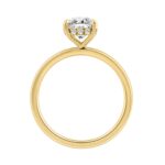 14K YELLOW GOLD 1 5/8CT ROUND DIAMOND LADIES RING - Image 2