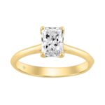 14K YELLOW GOLD 1.00CT RADIANT DIAMOND LADIES SOLITAIRE RING
