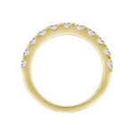 14K YELLOW GOLD 1.00CT ROUND DIAMOND LADIES BAND - Image 2