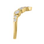 14K YELLOW GOLD 1.00CT ROUND/EMERALD/OVAL/PEAR DIAMOND LADIES BAND (PEAR 1/5CT EMERALD 1/3CT OVAL 1/3CT) - Image 3