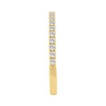 14K YELLOW GOLD 1/4CT ROUND DIAMOND LADIES BAND - Image 3