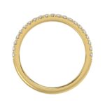 14K YELLOW GOLD 1/4CT ROUND DIAMOND LADIES BAND - Image 5