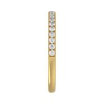 14K YELLOW GOLD 1/4CT ROUND DIAMOND LADIES BAND - Image 3