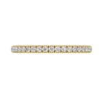 14K YELLOW GOLD 1/4CT ROUND DIAMOND LADIES BAND - Image 2