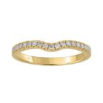 14K YELLOW GOLD 1/4CT ROUND DIAMOND LADIES RING