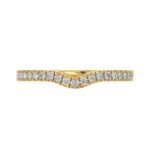 14K YELLOW GOLD 1/4CT ROUND DIAMOND LADIES RING - Image 2