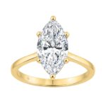 14K YELLOW GOLD 2 1/2CT MARQUISE DIAMOND LADIES SOLITAIRE RING (CENTER STONE MARQUISE DIAMOND 2 1/2CT