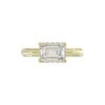14K YELLOW GOLD 2 1/4CT ROUND/EMERALD DIAMOND LADIES RING (CENTER STONE EMERALD DIAMOND 2.00CT) - Image 5