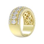 14K YELLOW GOLD 2 1/4CT ROUND/OVAL DIAMOND LADIES BAND - Image 4