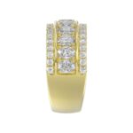 14K YELLOW GOLD 2 1/4CT ROUND/OVAL DIAMOND LADIES BAND - Image 3