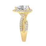 14K YELLOW GOLD 2 3/4CT ROUND/PEAR DIAMOND LADIES RING (CENTER STONE PEAR DIAMOND 2.00CT) - Image 3