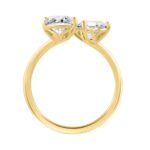 14K YELLOW GOLD 2.00CT HEART/PRINCESS DIAMOND LADIES RING - Image 3