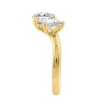 14K YELLOW GOLD 2.00CT HEART/PRINCESS DIAMOND LADIES RING - Image 2