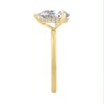 14K YELLOW GOLD 2.00CT PEAR/ROUND DIAMOND LADIES RING (CENTER STONE PEAR DIAMOND 2CT) - Image 3