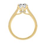 14K YELLOW GOLD 2.00CT ROUND DIAMOND LADIES RING (CENTER STONE ROUND DIAMOND 1 3/4CT) - Image 2