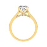 14K YELLOW GOLD 2.00CT ROUND DIAMOND LADIES RING (CENTER STONE ROUND DIAMOND 1 3/4CT) - Image 2