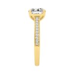 14K YELLOW GOLD 2.00CT ROUND DIAMOND LADIES RING (CENTER STONE ROUND DIAMOND 1 3/4CT) - Image 3
