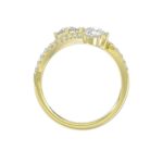 14K YELLOW GOLD 2.00CT ROUND/PEAR DIAMOND LADIES RING - Image 2