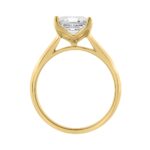 14K YELLOW GOLD 3.00CT CUSHION DIAMOND LADIES RING - Image 2
