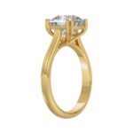 14K YELLOW GOLD 5.00CT CUSHION DIAMOND LADIES RING (CENTER STONE CUSHION DIAMOND 5CT) - Image 3