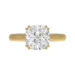 14K YELLOW GOLD 5.00CT CUSHION DIAMOND LADIES RING (CENTER STONE CUSHION DIAMOND 5CT) - Image 5