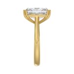 14K YELLOW GOLD 5.00CT EMERALD DIAMOND LADIES RING (CENTER STONE EMERALD DIAMOND 5CT) - Image 4